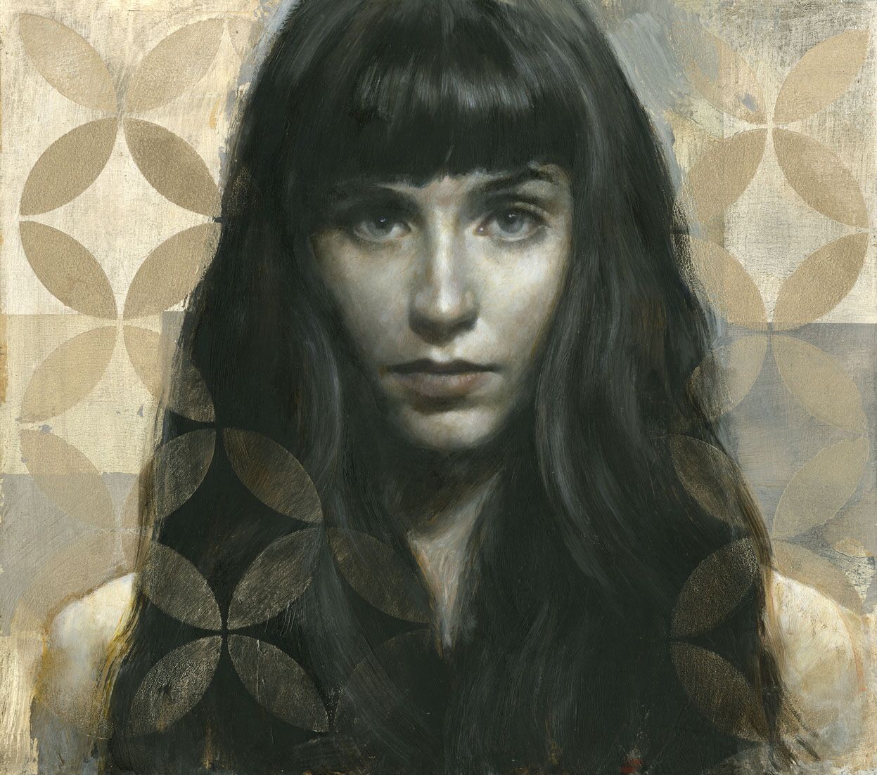 Early Leaf_s A Flower Mixed Media on Panel by Fletcher Sibthorp